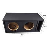 2x 10" (25cm) Bassreflexgehäuse