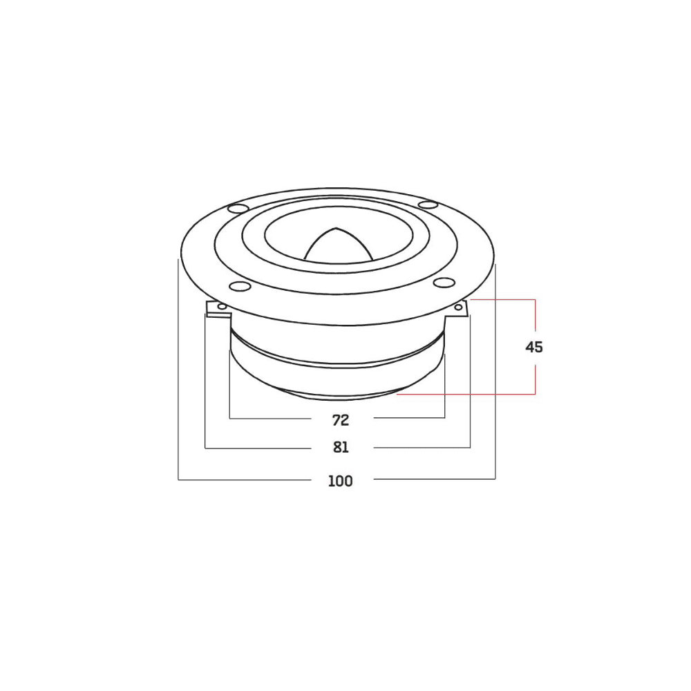B² Audio Rage TT - Hochtongehäuse