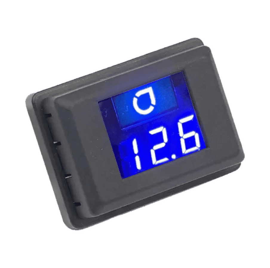 Auto-Connect L1VMB Voltmeter Blau