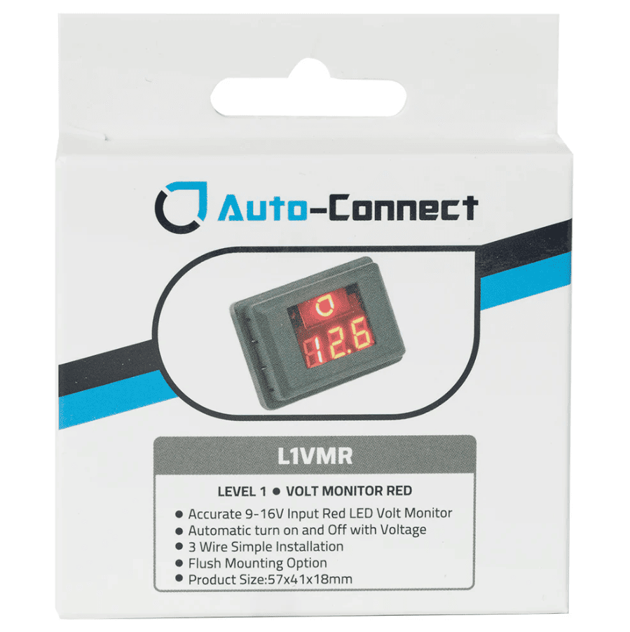 Auto-Connect L1VMR Voltmeter Rot