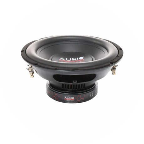 Audio System Germany Subwoofer schwarz mit Hexagon-Design