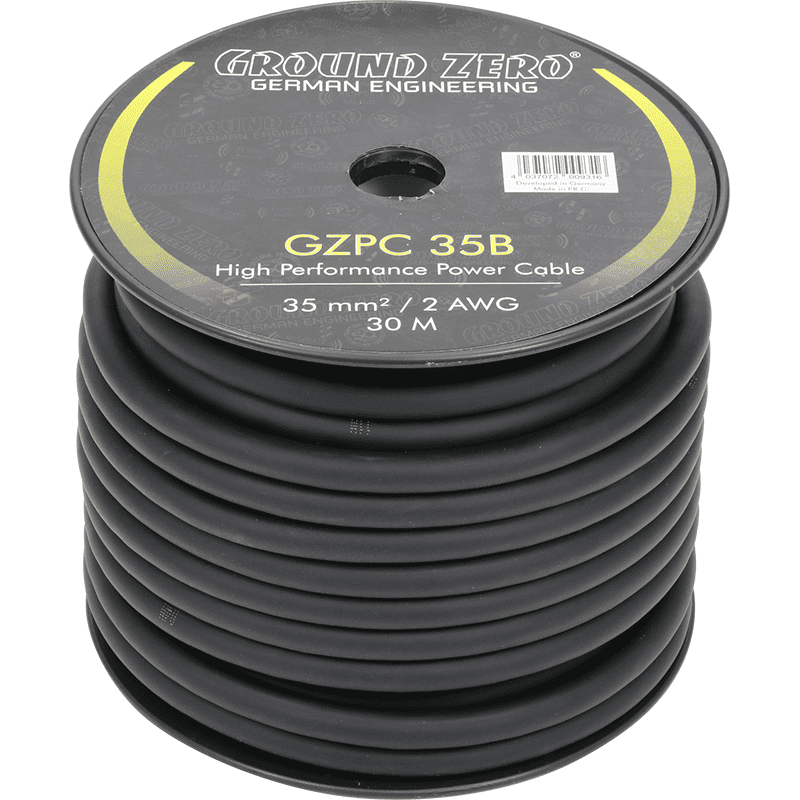 35mm² Powerkabel Schwarz CCA