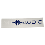 MT Audio 14 x 2.5cm Sticker Weiß/Blau