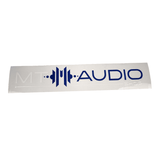 MT Audio 28 x 5cm Sticker Weiß/Blau