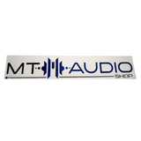 MT Audio 28 x 5cm Sticker Schwarz/Blau