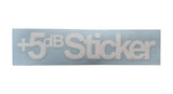 +5 dB Sticker 14 x 3 cm - Basshead Store